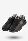 Sneakersy Męskie McBraun Ekoskóra Buty Sportowe Czarne 24MN03-6754