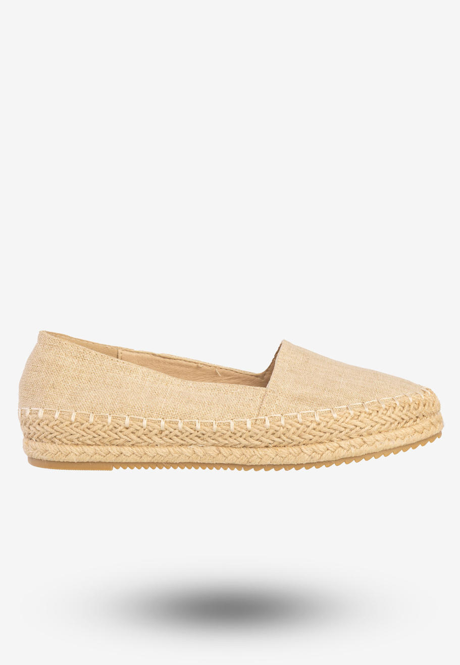 Espadryle Damskie Buty Półbuty American Club Beżowe C015-150427-9