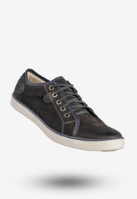 Półbuty Męskie Skórzane Buty Trampki Sneakersy Czarne Rammit 1005/12
