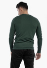 Sweter Męski Elegancki Klasyczny w serek Zielony S2005