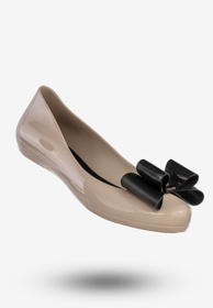 Baleriny Damskie Buty Wsuwane Z Kokardą Półbuty Zapachowe Beżowe ZAXY 81998