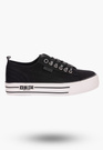 Trampki Damskie Big Star Czarne gruba podeszwa KK274013