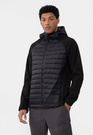 Kurtka Męska 4F Softshell Wiatroodporna Z Kapturem Czarna 4Faw21TSOFM096