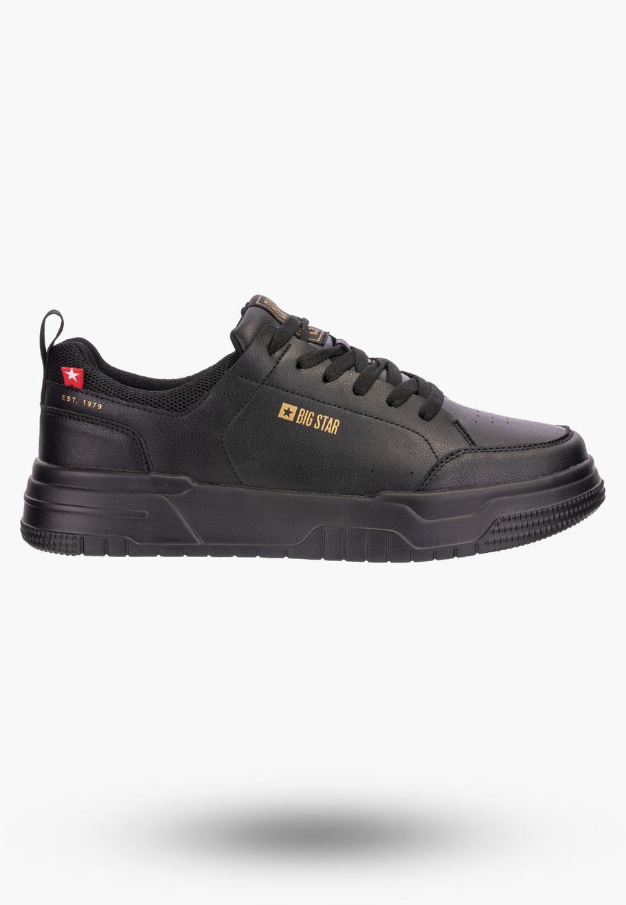 Sneakersy Męskie Czarne BIG STAR z Wkładką Memory Foam NN174148