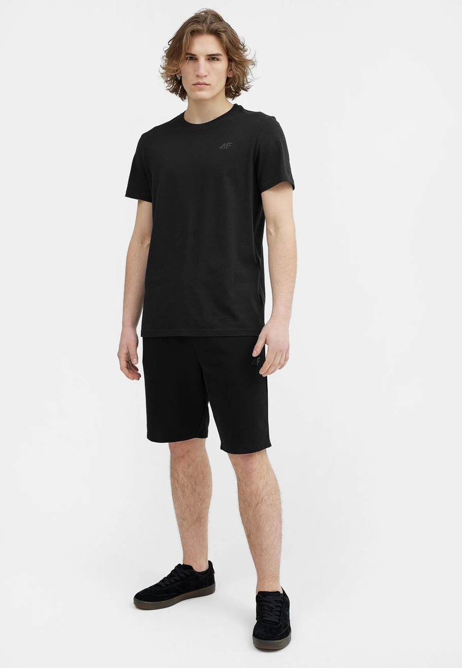 Koszulka Męska 4F Sportowy T-shirt Granatowy Regular 4FSS23TTSHM536