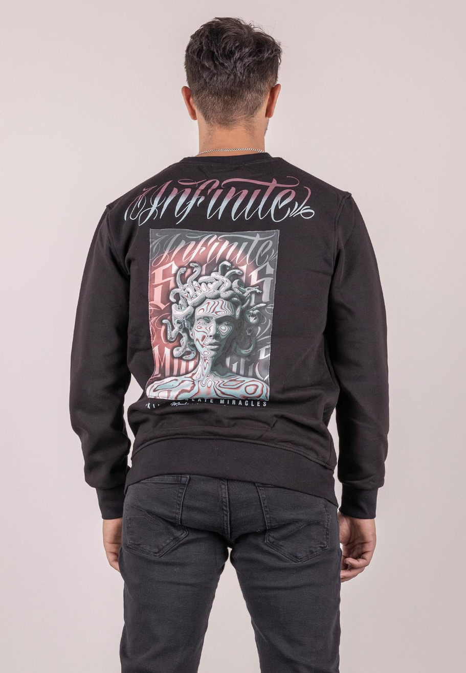 Bluza męska bez kaptura z nadrukiem INFINITE M3280