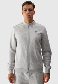 Bluza Męska 4F Sportowa Rozpinana Nieocieplana Szara 4FWMM00TSWSM1463