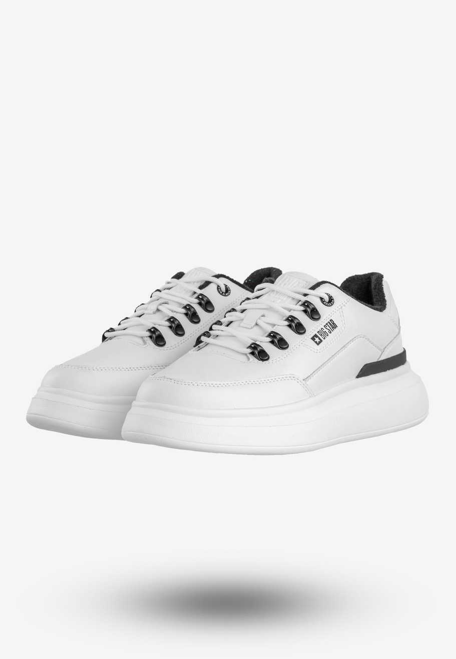 Sneakersy Męskie Buty Sportowe BIG STAR Białe OO174305