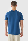 Koszulka Męska 4F Niebieski Sportowy T-shirt Regular 4FWSS24TTSHM1887