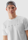 Koszulka Męska 4F Sportowy T-shirt Biały Regular TTSHM1283