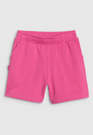 Spodenki Dresowe Dziewczęce 4F Luźne Oversize Sportowe Casual Różowe 4FJWSS25TSHOF470