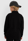 Longsleeve Chłopięcy 4F Regular Bluzka z kołnierzykiem Czarna 4FJWAW25TLONM483