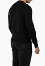 Sweter Męski Elegancki Klasyczny Basic Czarny S-CZ-1-2024