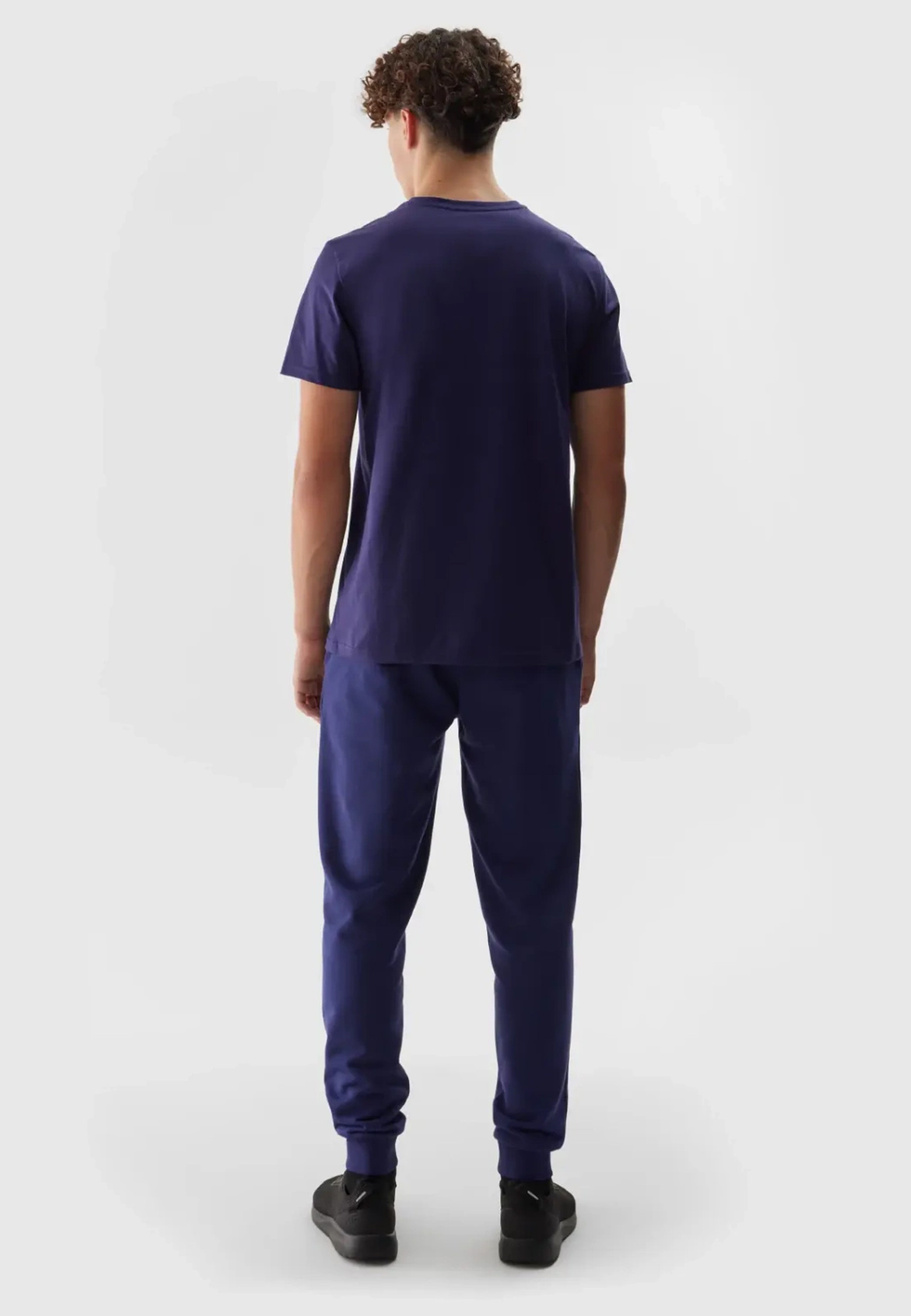 Spodnie Męskie 4F Joggery Sportowe Dresy Casual Granatowe 4FWSS24TTROM603