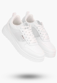 BIG STAR Sneakersy Męskie z Memory Foam Białe Lekkie NN174140