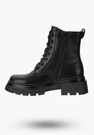 Buty Damskie BIG STAR Botki Skórzane Ocieplane Czarne OO274A257