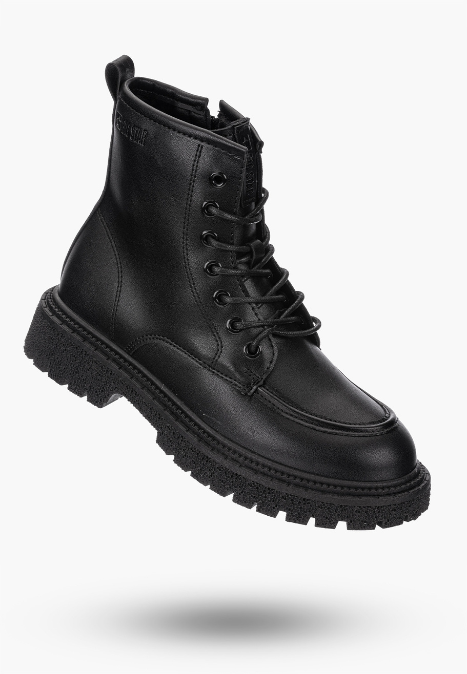 Buty Damskie BIG STAR Botki Ocieplane Czarne OO274A124