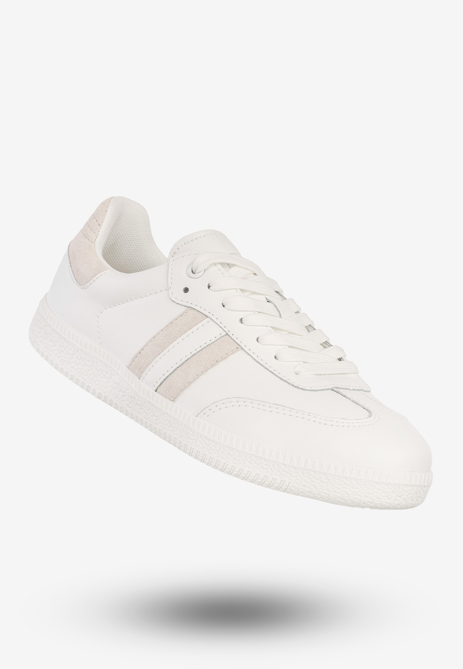 Sneakersy Damskie Skórzane Buty Sportowe Białe DK Sandro