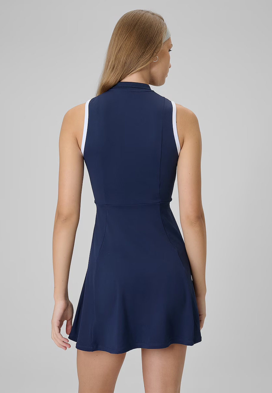 Sukienka Sportowa Damska 4F Tenisowa Slim Na Ramiączkach Granatowe 4FWSS26TDREF183