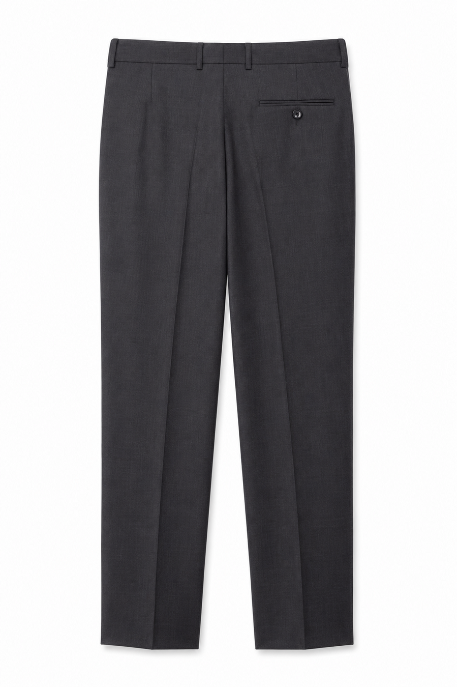 Garnitur Męski Regular Elegancki Wizytowy Biznesowy Grafitowy Wełniany