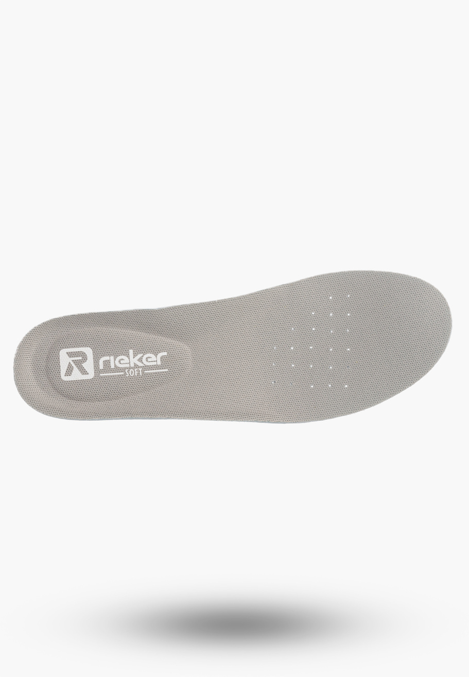 Buty Damskie RIEKER Półbuty Skórzane Sportowe Sneakersy Beżowe W2506-60