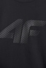 Koszulka Męska 4F T-shirt Z Nadrukiem Regular Czarna 4FWMM00TTSHM2257