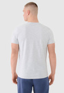 Koszulka Męska 4F T-shirt Basic Regular Szary 4FWMM00TTSHM2256