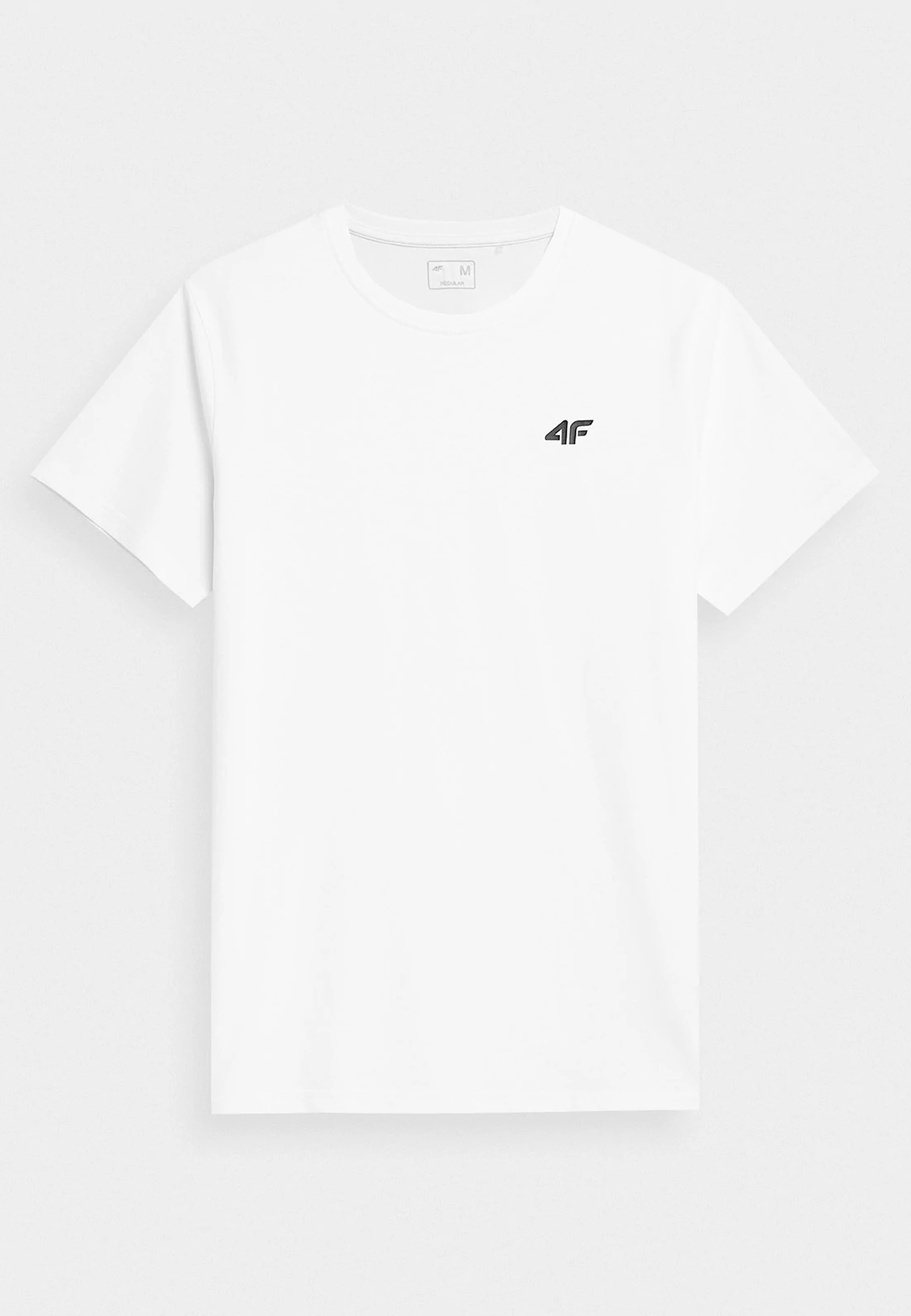 Koszulka Męska 4F T-shirt Biały Basic Małe Logo