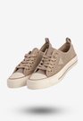 Trampki Damskie Ażurowe Buty Sportowe Khaki MSMG QY838-63