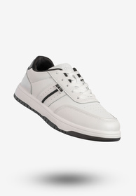 Sneakersy Męskie BIG STAR Buty Sportowe Hi-Poly System Biało Czarne RR174263