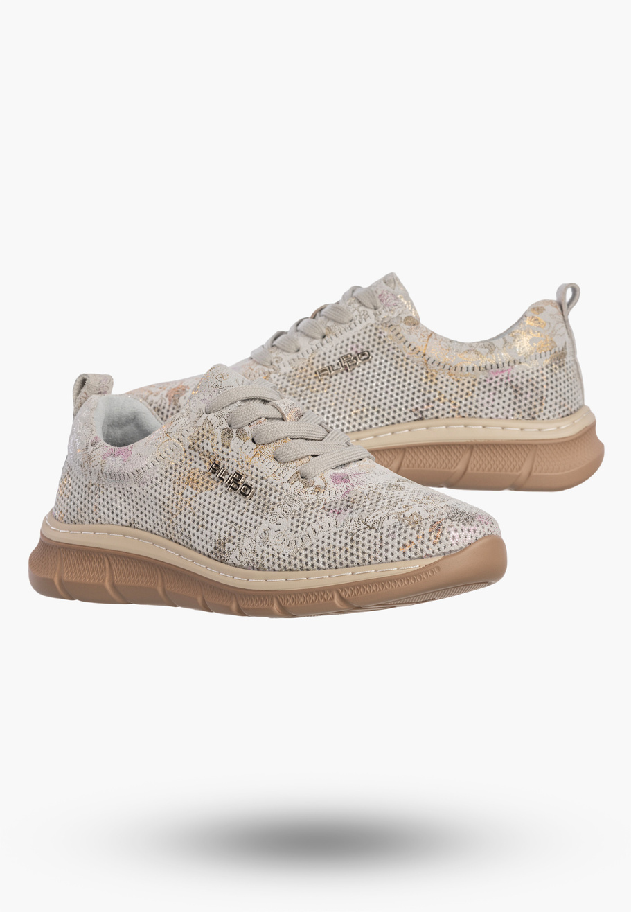 Sneakersy Damskie Buty Skórzane Półbuty Lekkie Casual Szare Filippo DP7573/26