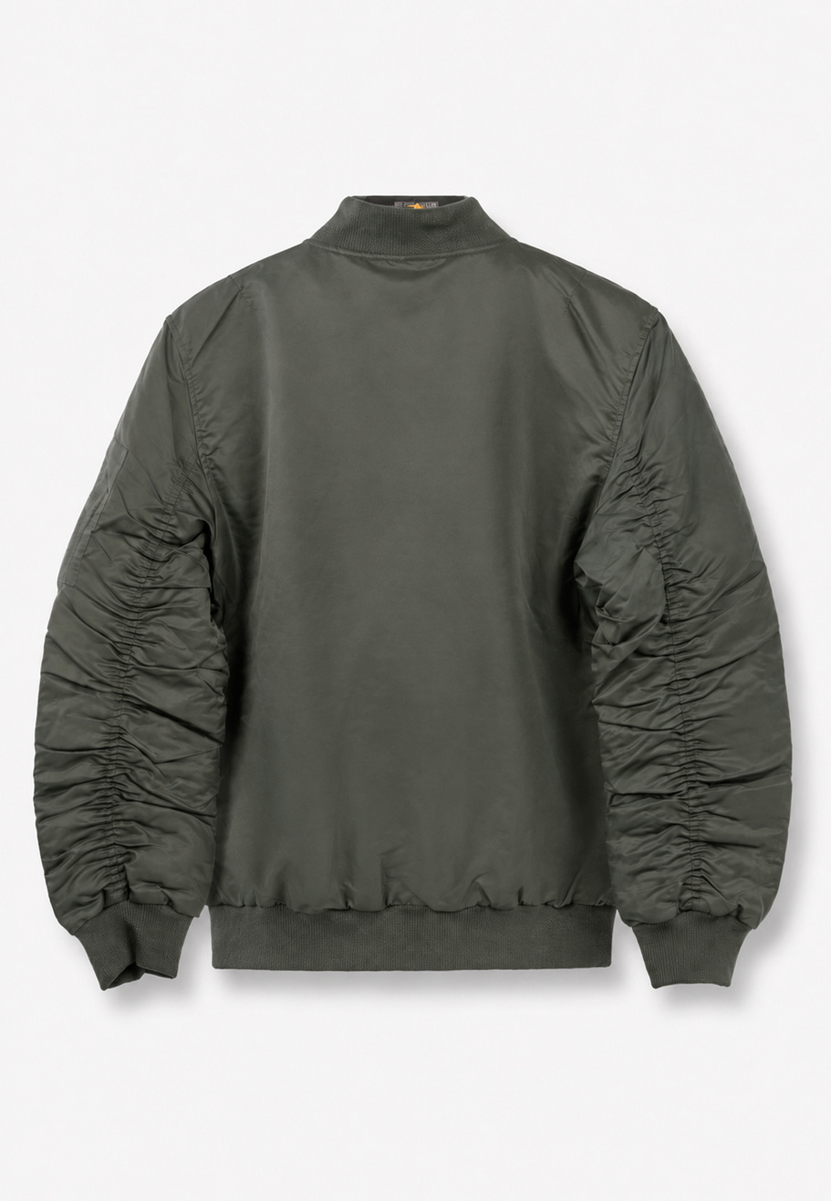 Kurtka Bomberka Męska Przejściowa Miejska Pilotka Casual Khaki