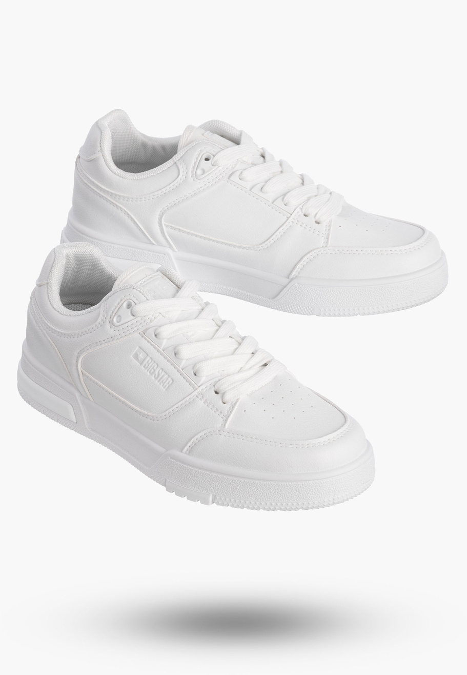 Sneakersy Damskie BIG STAR Buty Sportowe Białe Eko Skóra OO274A549