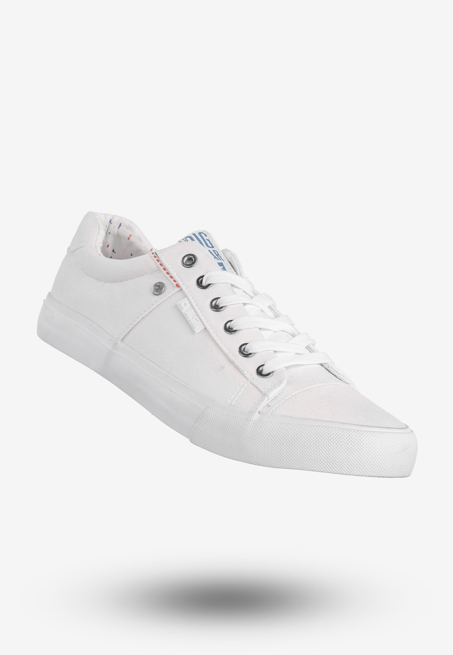 Tenisówki Męskie BIG STAR Buty Sportowe Trampki Klasyczne Białe AA174097A