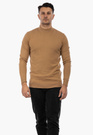 Półgolf Męski Elegancki Golf Klasyczny Camel PG-C-1-2024