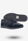 Półbuty Damskie Buty Skórzane Sneakersy Granatowe DK FJL160084