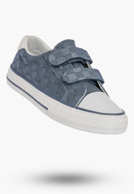 Trampki Dziecięce Buty Na Rzepy Sportowe Sneakersy Casual Granatowe Apawwa
