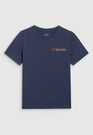 Koszulka Chłopięca 4F T-shirt Z Nadrukiem Sportowy Granatowy 4FJWAW25TTSHM2415