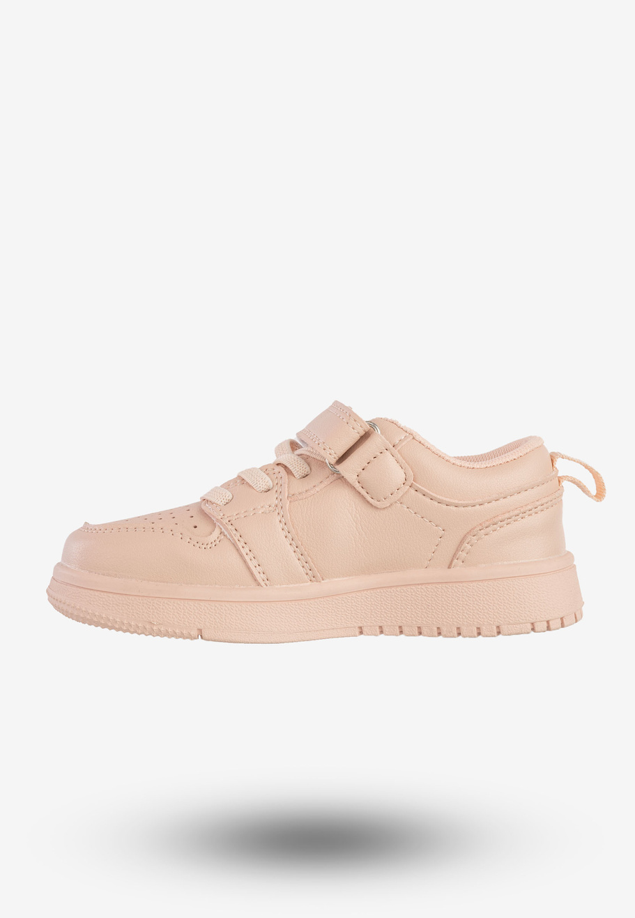 Sneakersy Dziecięce Ekoskóra Buty Sportowe Na Rzepy Różowe Apawwa TC813
