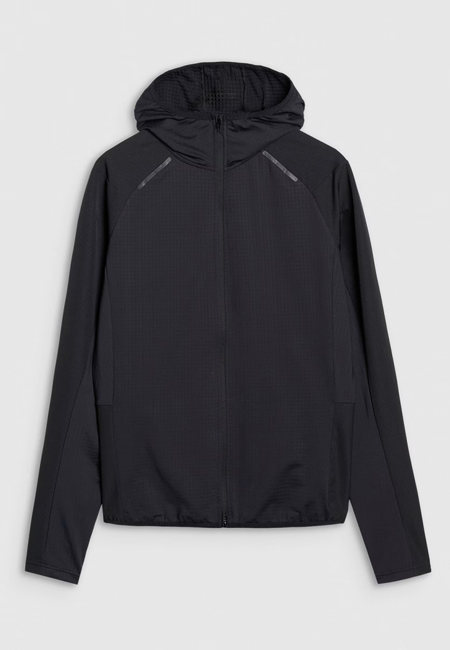 Bluza Męska Rowerowa 4F Szybkoschnąca Sportowa Czarna 4FWSS25TFSWM483