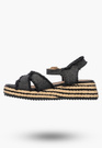 Sandały Damskie Wrangler Na Koturnie Buty Materiałowe Espadryle Granatowe KIM TEX