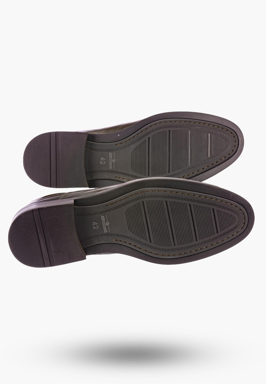 Buty Męskie JOHN DOUBARE Skórzane Botki brązowe H13C-C26