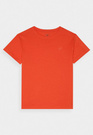 Koszulka Chłopięca 4F T-shirt z logiem Pomarańczowa 4FJRAW24TTSHM2315