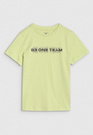 Koszulka Chłopięca 4F T-shirt Z Nadrukiem Jasny Zielony 4FJWSS25TTSHM2186