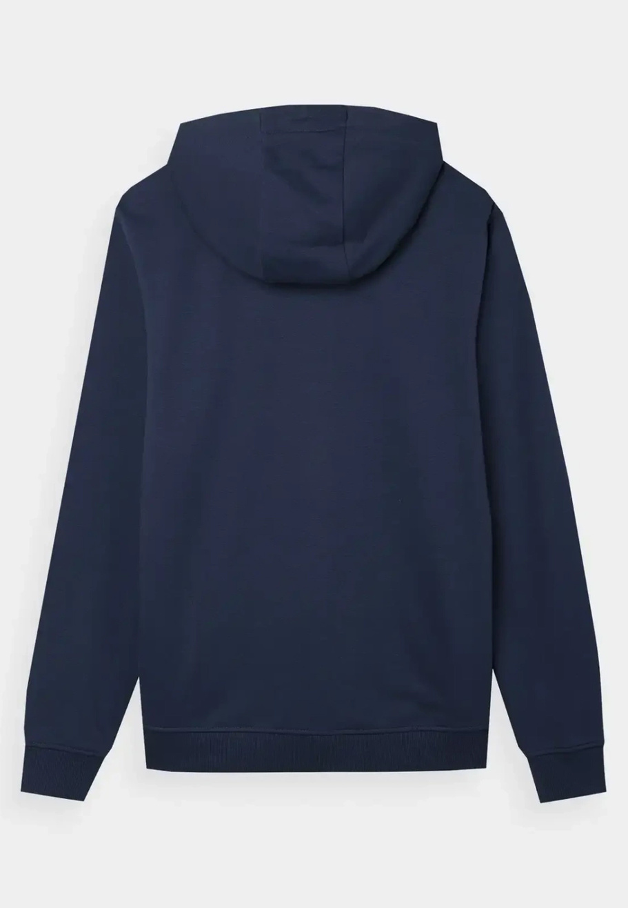 Bluza Męska 4F Z Kapturem Nieocieplana Rozpinana Sportowa Granatowa 4FWSS24TSWSM0951