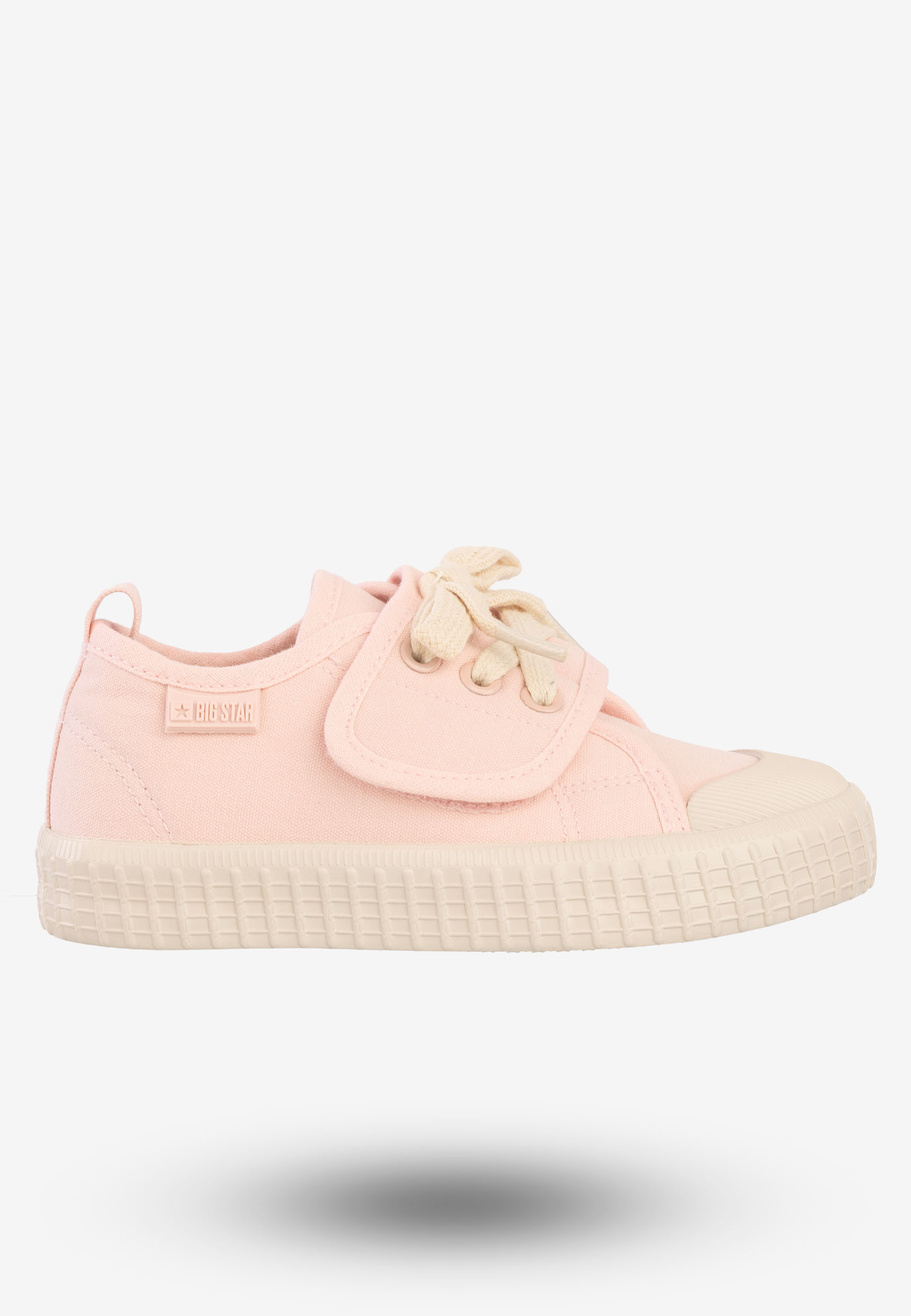 Trampki Dziecięce Buty Na Rzepy BIG STAR Różowe NN374019