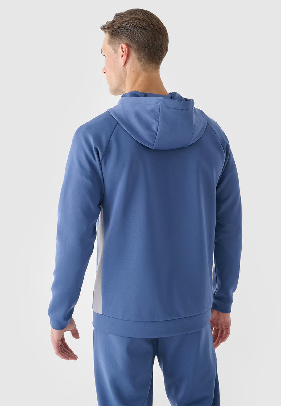 Bluza Męska 4F Rozpinana Sportowa Treningowa Niebieska 4FWAW24TFSWM405