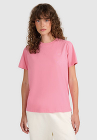Koszulka Damska 4F T-shirt Regular Gładki Różowy 4FWAW25TTSHF2970