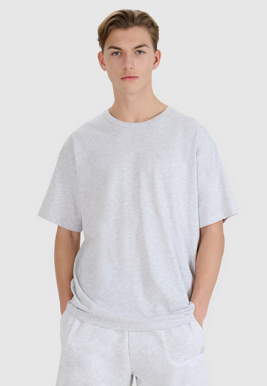 T-Shirt Uniseks 4F Oversize Koszulka z krótkim rękawem Szara 4FWSS25TTSHU1972