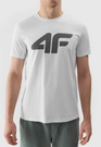 Koszulka Męska 4F Sportowy T-shirt Biały Regular TTSHM1155